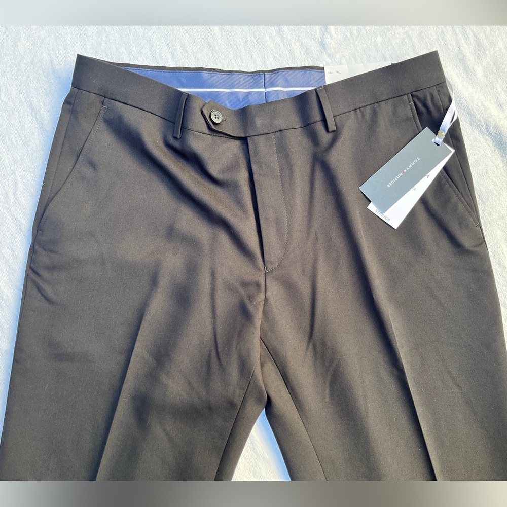 Tommy Hilfiger Black Stretch Dress Pants NWT